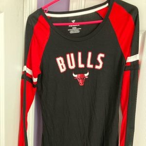 Fanatics Womens Size Small Chicago Bulls Long-Sleeve Jersey New With Tags